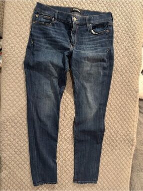 Express Women's Skinny Jeans in Dark Indigo